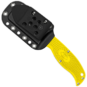 Enuff Salt Lightweight Yellow FRN Handle Fixed Blade Knife