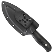 Spyderco Serrata Black G-10 Handle Fixed Knife