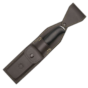 Zoomer G-10 Handle Fixed Knife w/ Leather Sheath