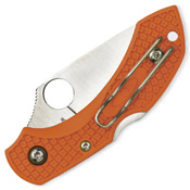Spyderco Ladybug 3 Key Ring Burnt Orange Folding Knife