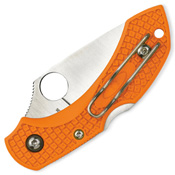 Spyderco MBORPE Manbug Key Ring Burnt Orange Folding Knife