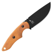 3 Pointer Tan Canvas Fixed Knife