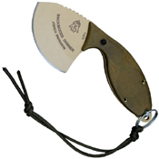 TOPS Backwoods Skinner Canvas Micarta Handle Fixed Knife with Sheath