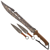 United Cutlery BV421 Black Legion Steampunk Safari Machete and Thrower Knife