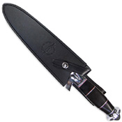 Gil Hibben Expendables Double Blade Edge Knife with Leather Sheath