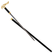 United Cutlery Kit Rae Axios Gold-Plated Handle Sword Cane