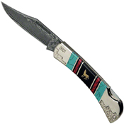 United Cutlery Frontier Howling Wolf Lockback Folding Blade Knife