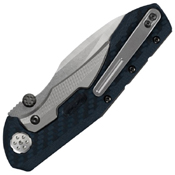 Zero Tolerance 0850 Deep-Blue Carbon-Fiber Handle Folding Knife